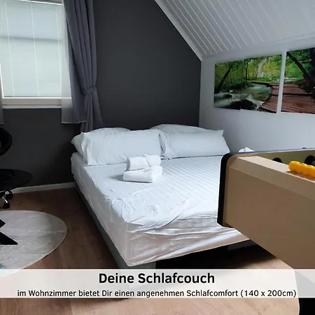 Appartement Glanzexperts Auszeit Bei Berlin Balkon Kicker & Disneyplus *